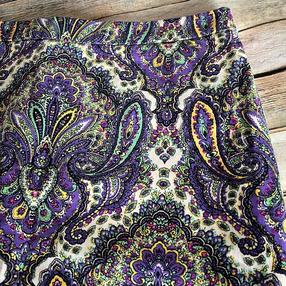 J. Crew No. 2 Pencil Skirt Paisley Print Size 6 - Picture 9 of 14